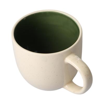 Keramik-Tasse 400ml dunkelgr&uuml;n