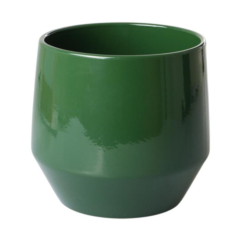 &Uuml;bertopf glasiert laubgr&uuml;n 16cm