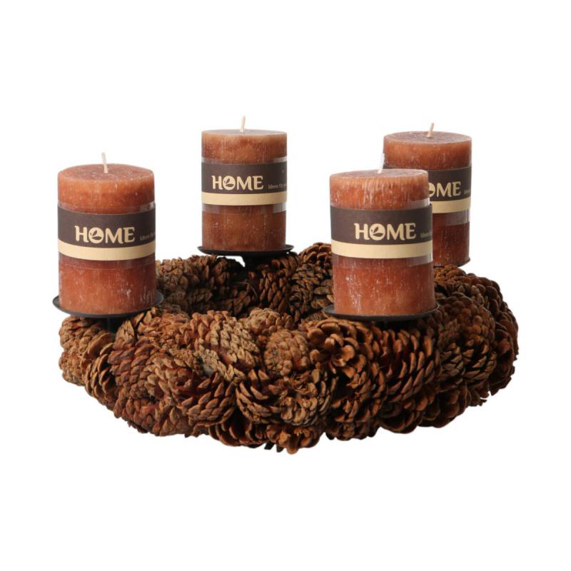 Adventskranz Zapfen