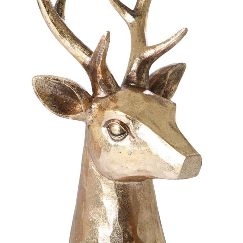 Poly-Hirschkopf gold