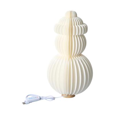 LED 3D Papier-Schneemann