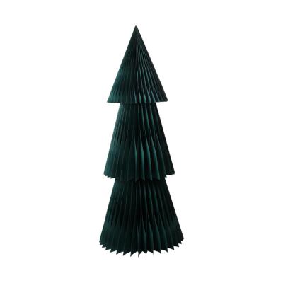 3D Papier-Baum dunkelgr&uuml;n