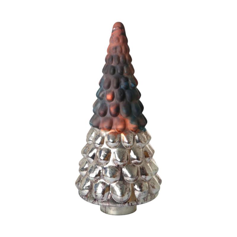 Glas-Baum farbverlauf braun/gold