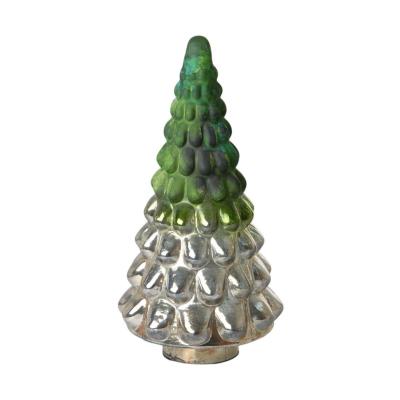 Glas-Baum farbverlauf gr&uuml;n/gold