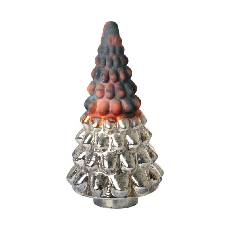 Glas-Baum farbverlauf braun/gold