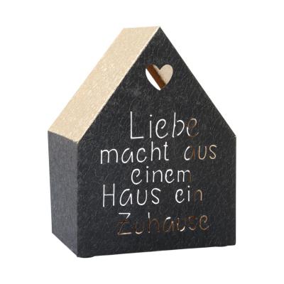 Hausaufsteller "Zuhause" schwarz