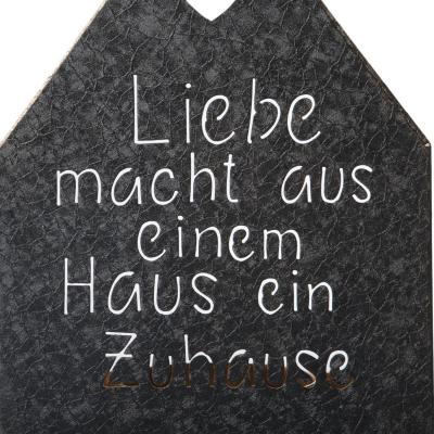 Hausaufsteller "Zuhause" schwarz