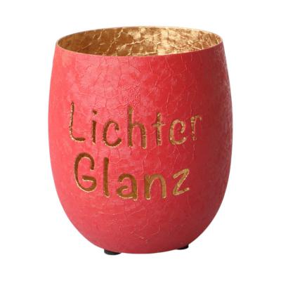 Windlicht Lichterglanz rot