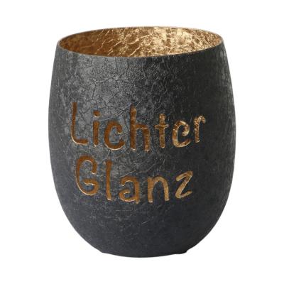 Windlicht Lichterglanz schwarz