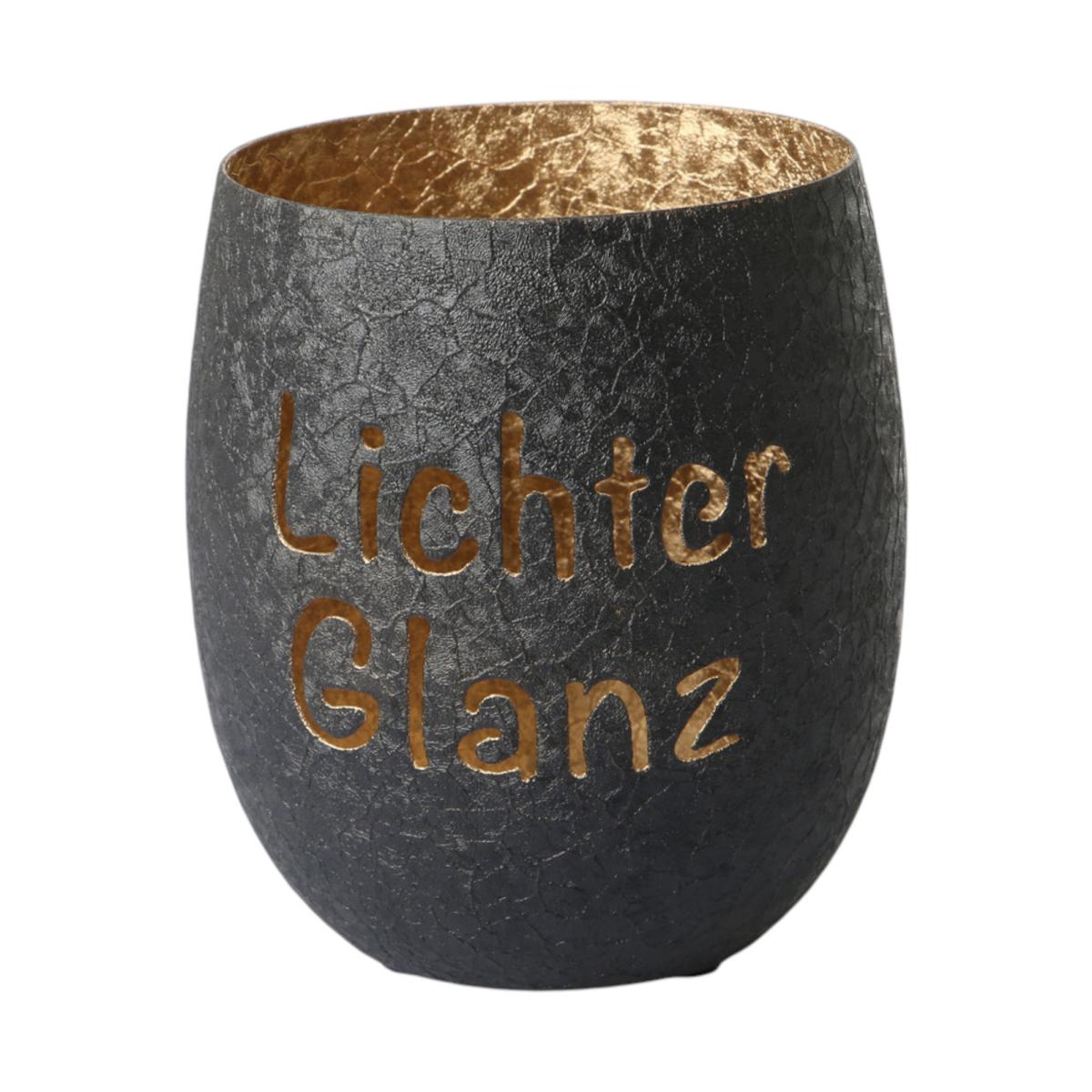 Windlicht Lichterglanz schwarz
