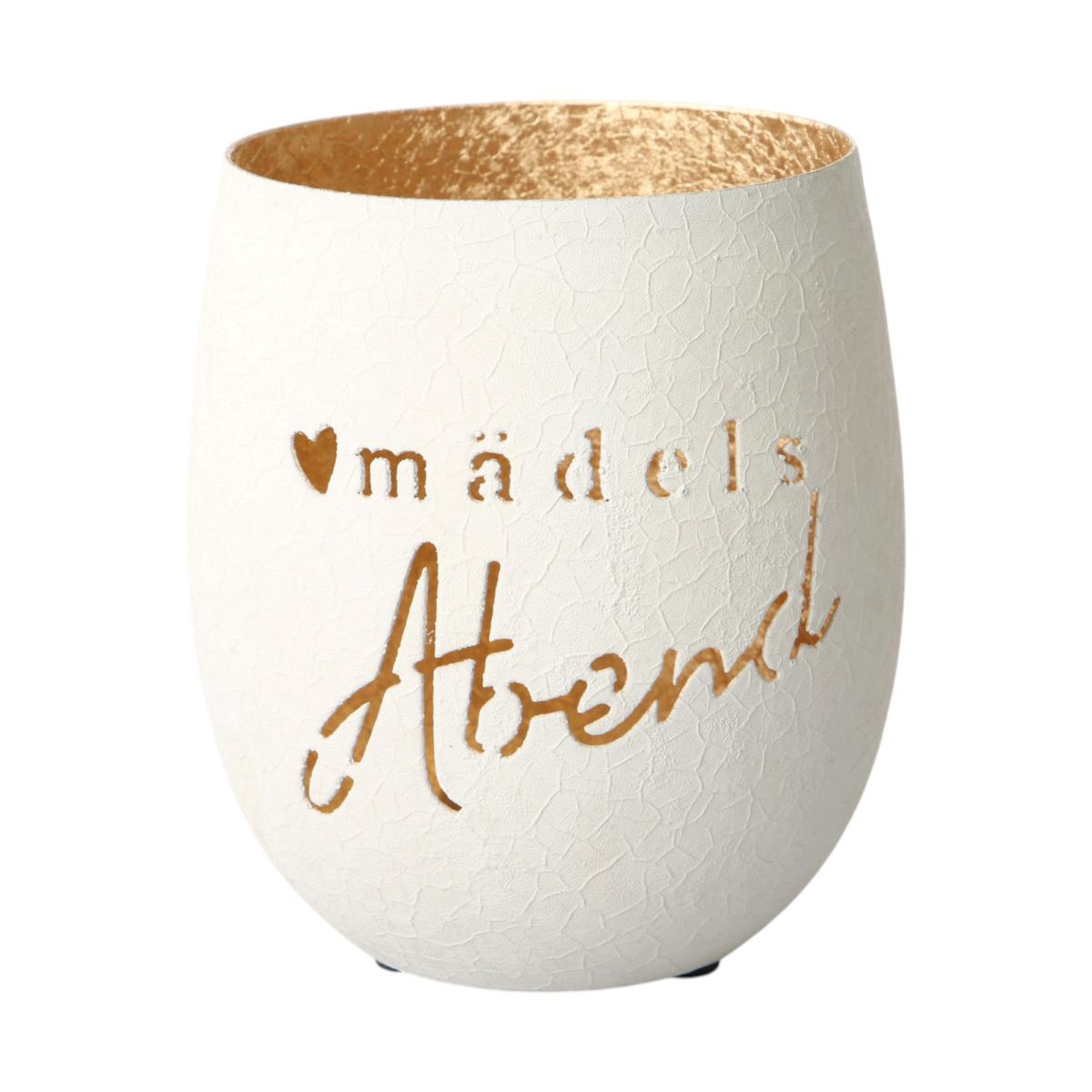 Windlicht M&auml;delsabend wei&szlig;