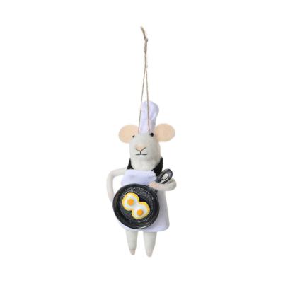 Filz-Maus K&ouml;chin mit Pfanne