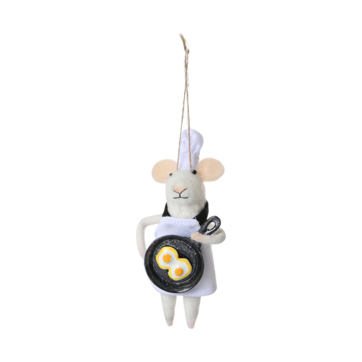 Filz-Maus K&ouml;chin mit Pfanne