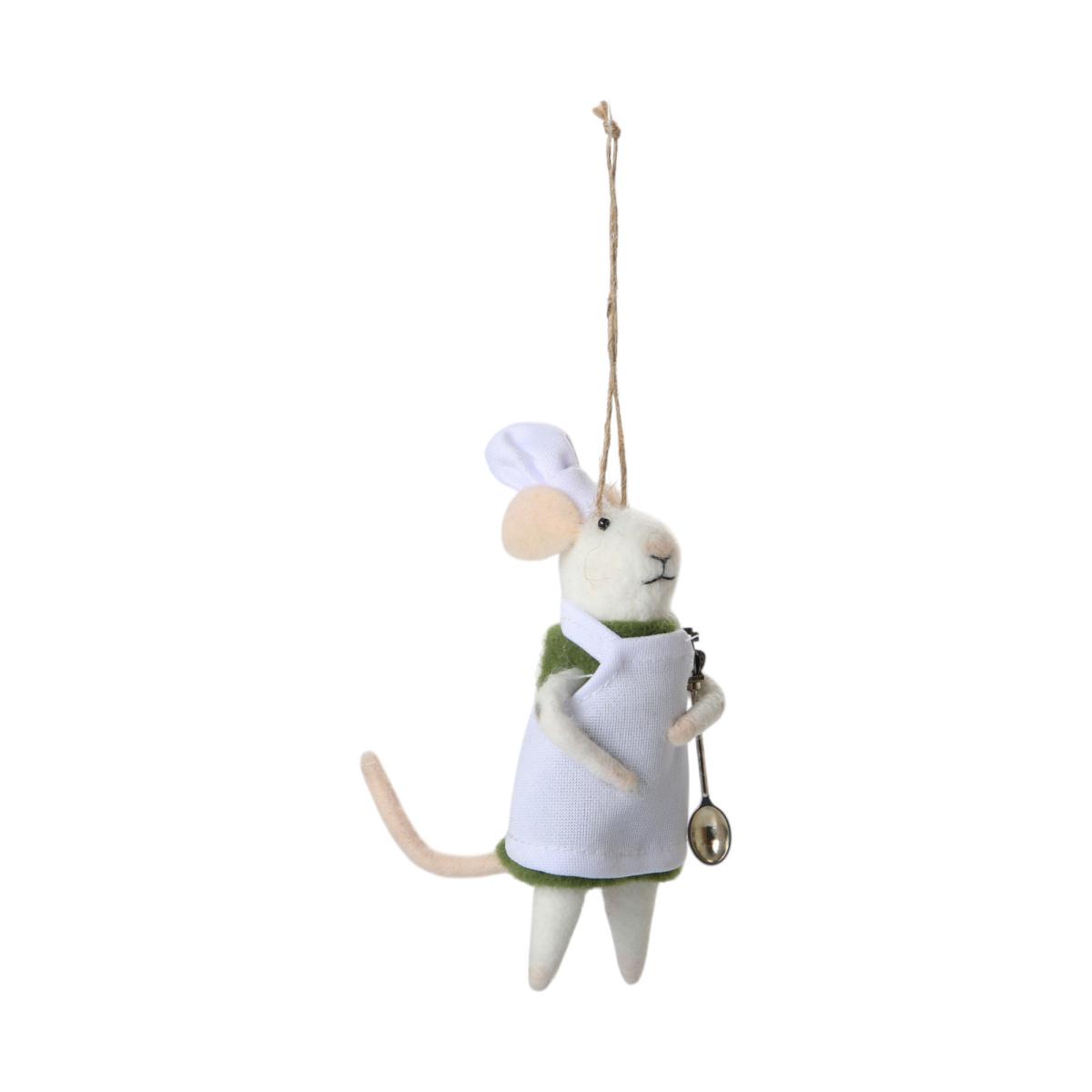 Filz-Maus Koch mit L&ouml;ffel