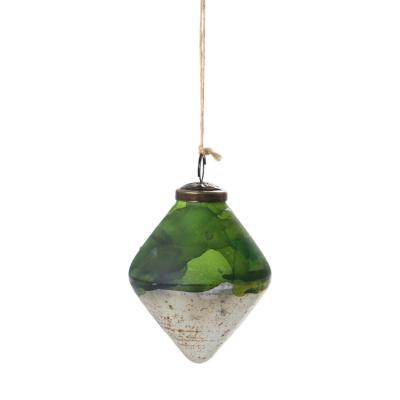 Baumschmuck-Diamant farbverlauf gr&uuml;n/gold