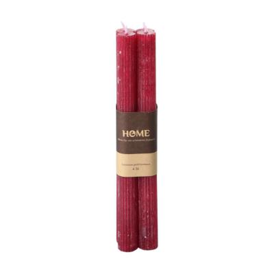 Spitzkerze gerillt bordeaux