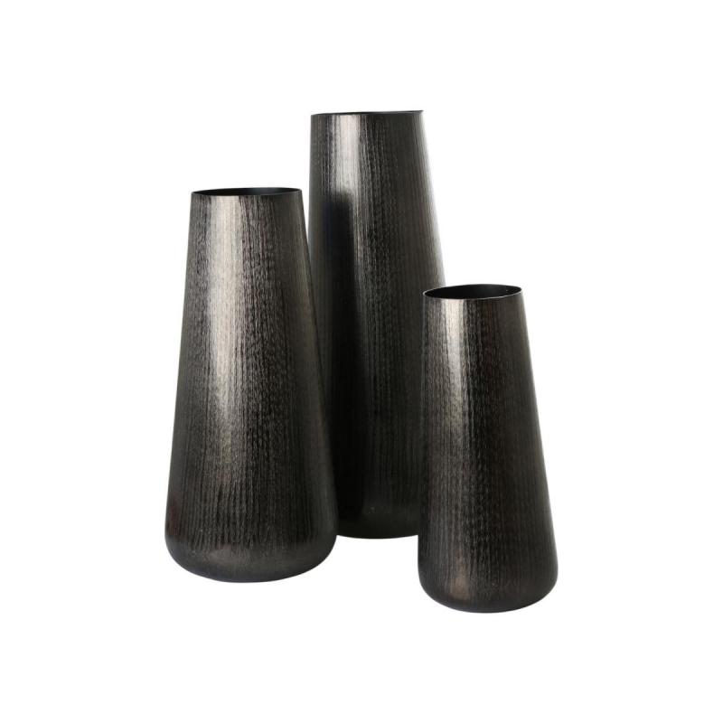 Alu-Vase schwarz