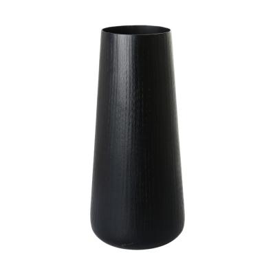 Alu-Vase matt schwarz