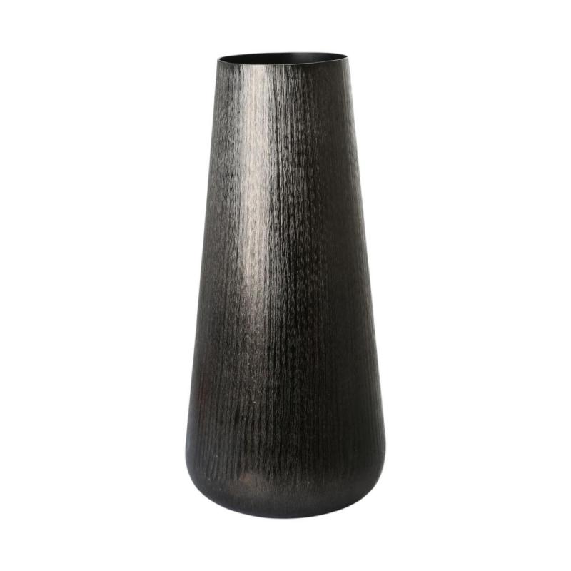 Alu-Vase schwarz