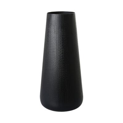 Alu-Vase matt schwarz