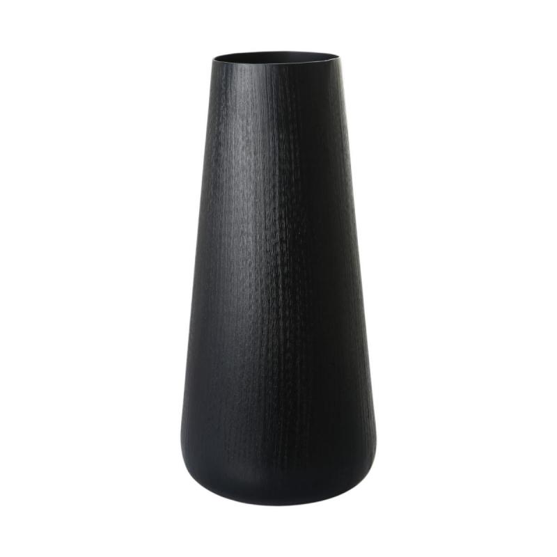 Alu-Vase matt schwarz