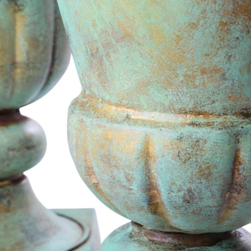 Metall-Pokal Messing oxidiert