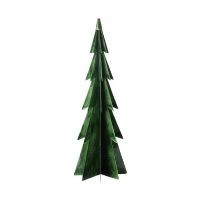 Metall-Tannenbaum gr&uuml;n emalliert
