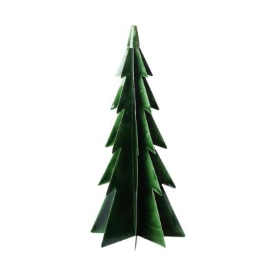 Metall-Tannenbaum gr&uuml;n emalliert