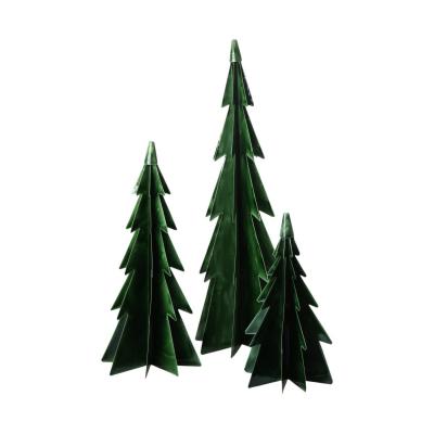 Metall-Tannenbaum gr&uuml;n emalliert