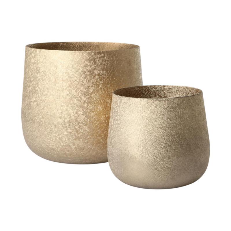 Metall-Windlicht antikgold