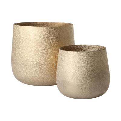 Metall-Windlicht antikgold