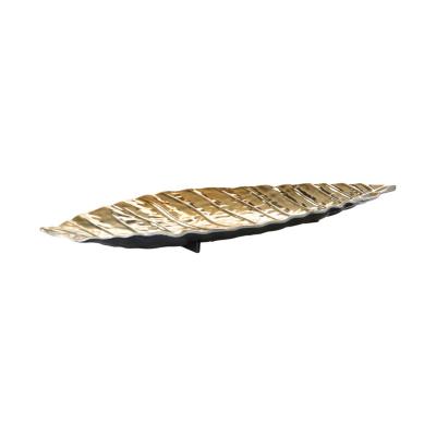 KS-Schale Blattform gold