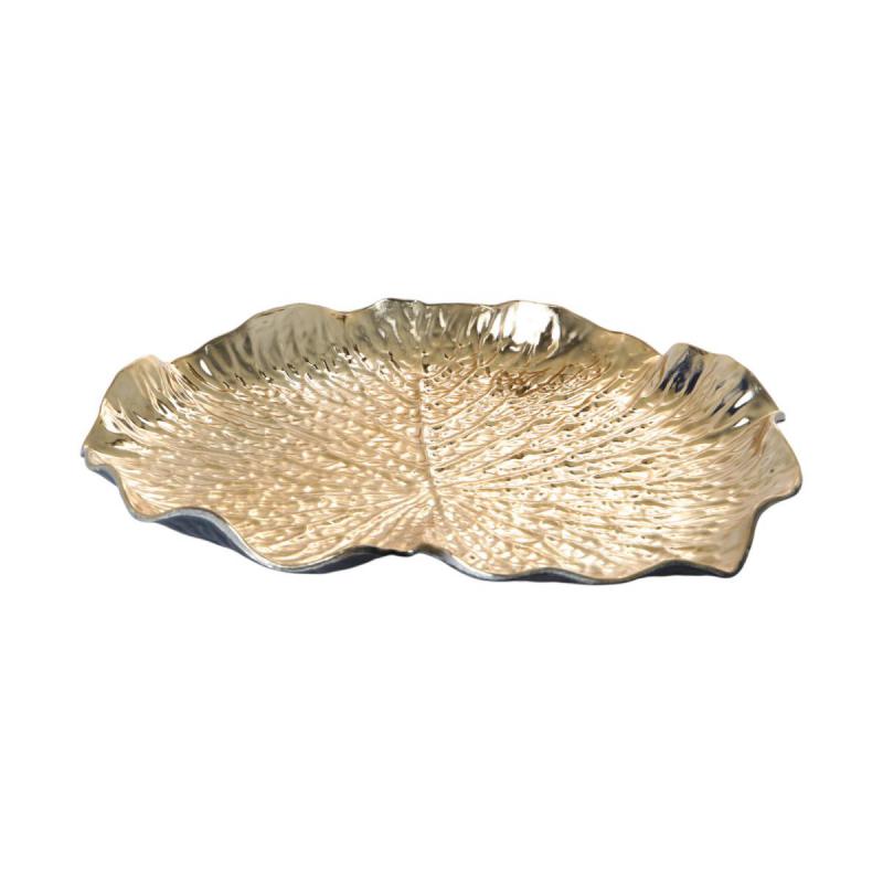 KS-Teller Blattform gold