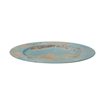 KS-Teller blau/glod Rostoptik