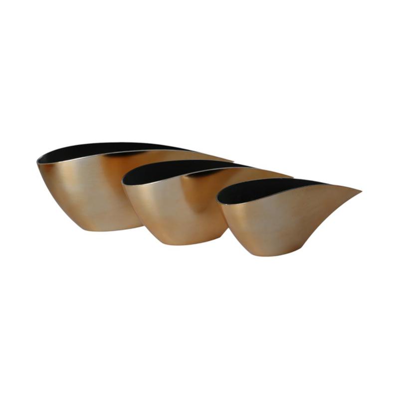 KS-Schale Schiffform gold