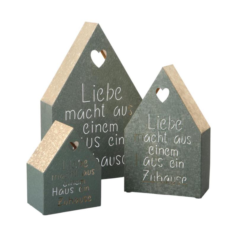 Hausaufsteller "Zuhause" gr&uuml;n