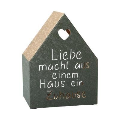 Hausaufsteller "Zuhause" gr&uuml;n