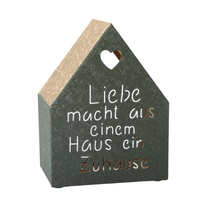 Hausaufsteller "Zuhause" gr&uuml;n