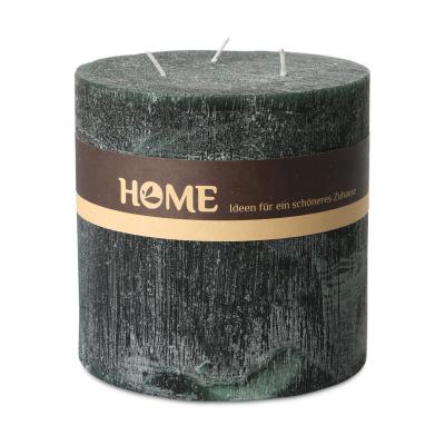 Mehrdochtkerze durchgef&auml;rbt moosgr&uuml;n(patrol)