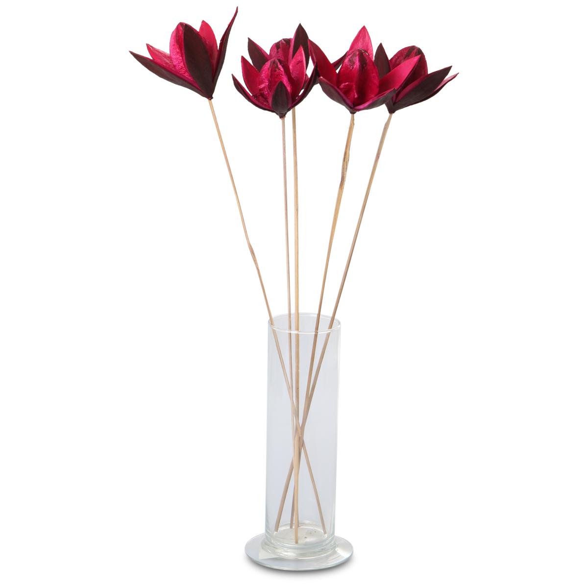 Wildlilie farbig gestielt rot