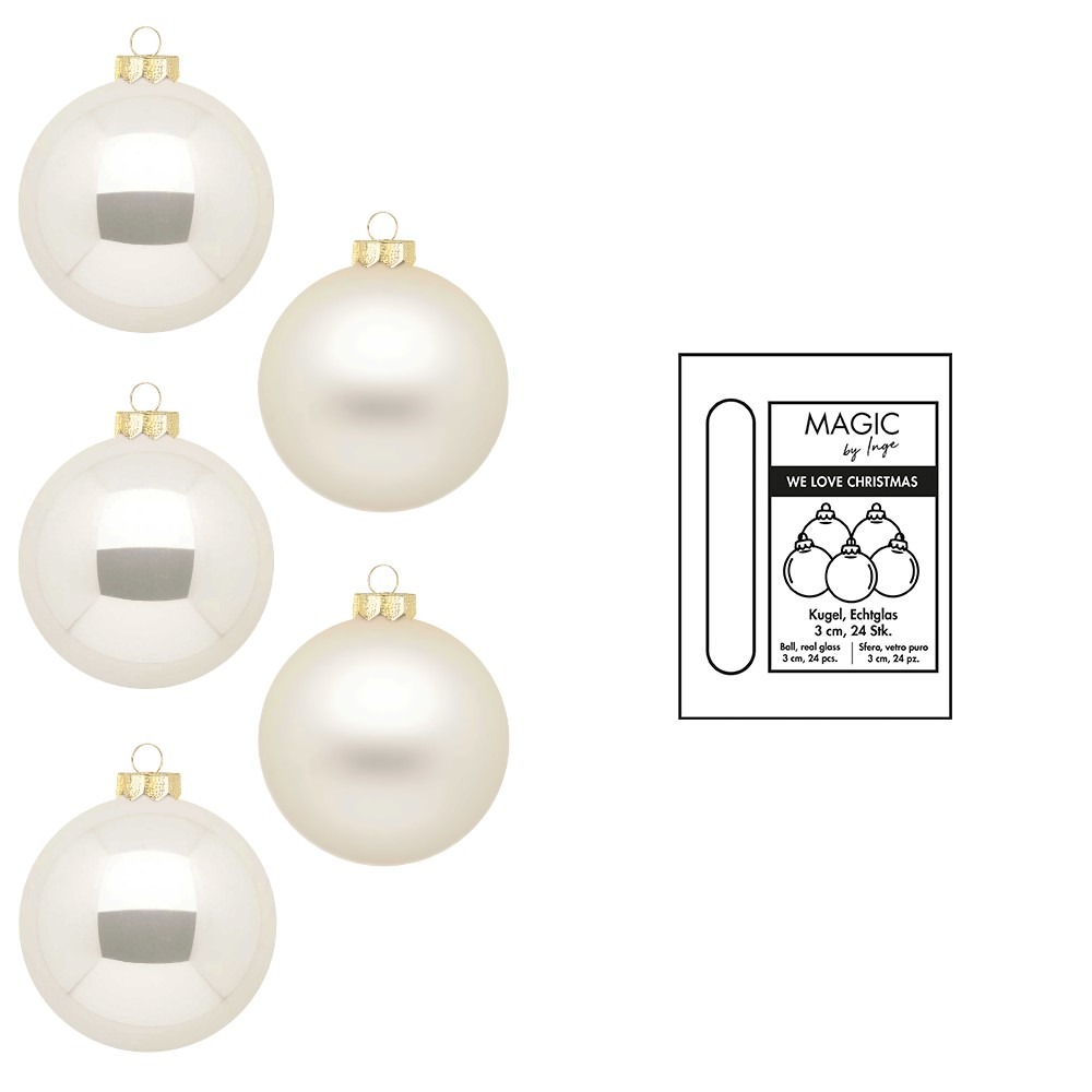 Weihnachtskugel Glas Champagner