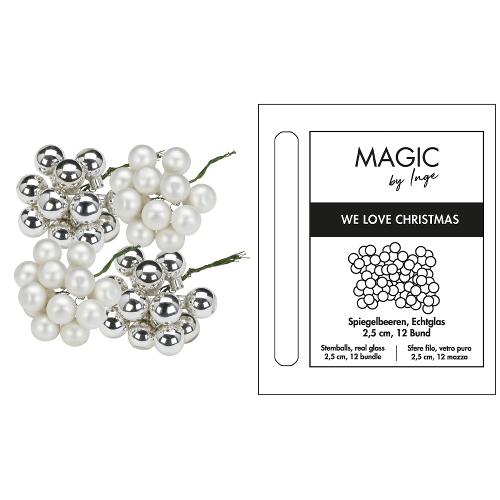 Spiegelbeeren Glas Frosty Silver