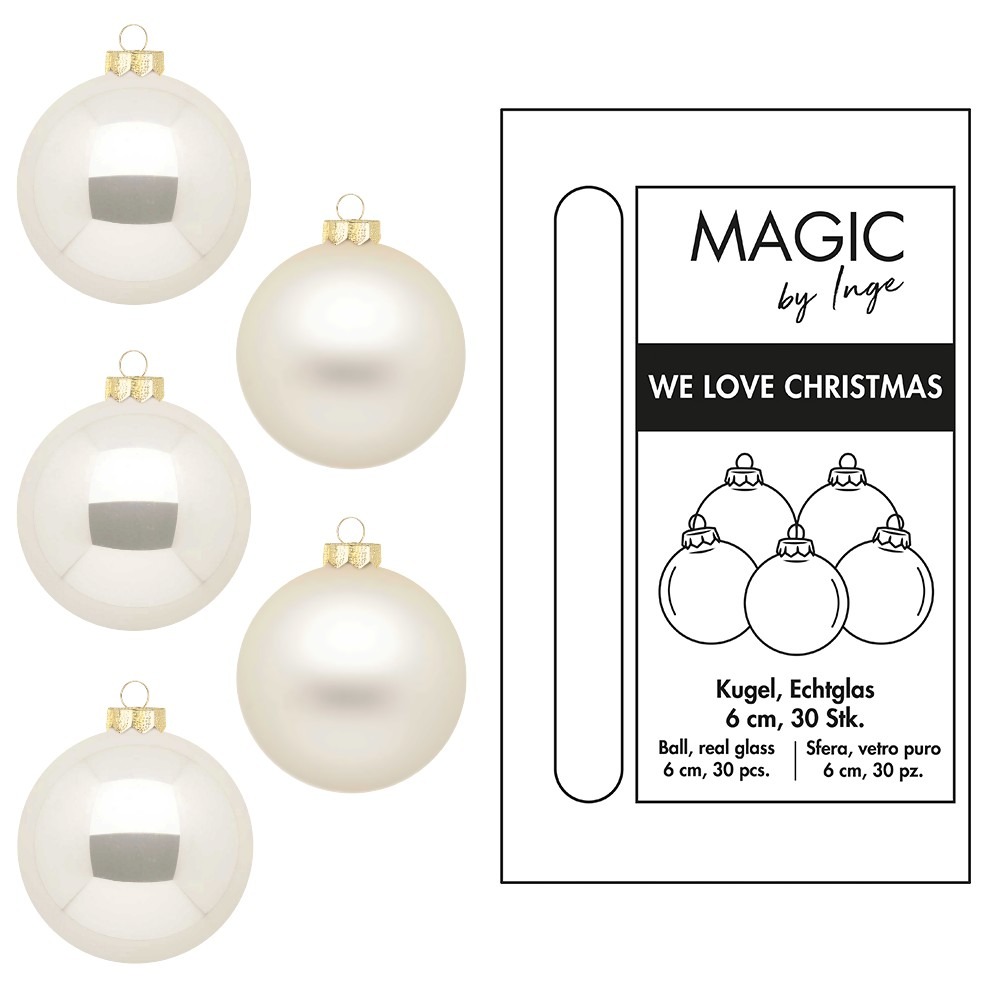 Weihnachtskugel Glas Champagner