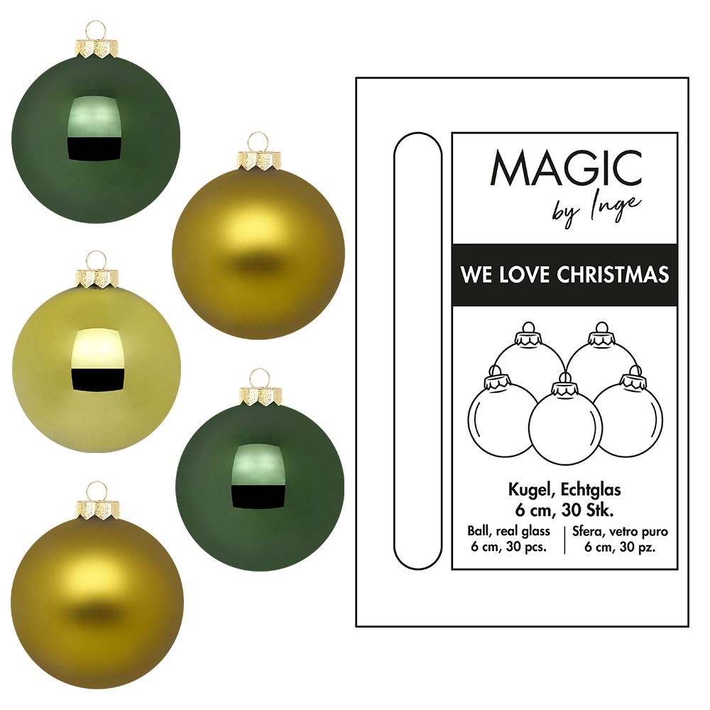 Weihnachtskugel Glas A Hush of Moos