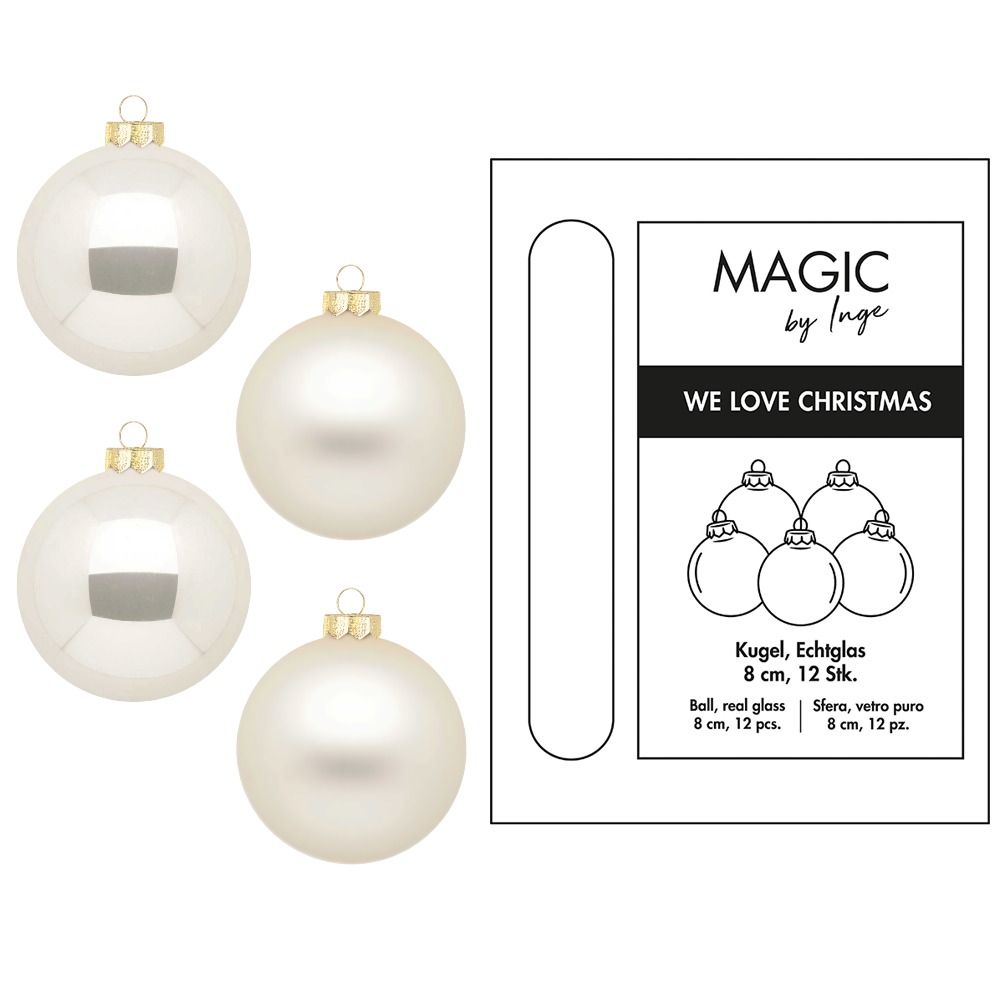 Weihnachtskugel Glas Champagner