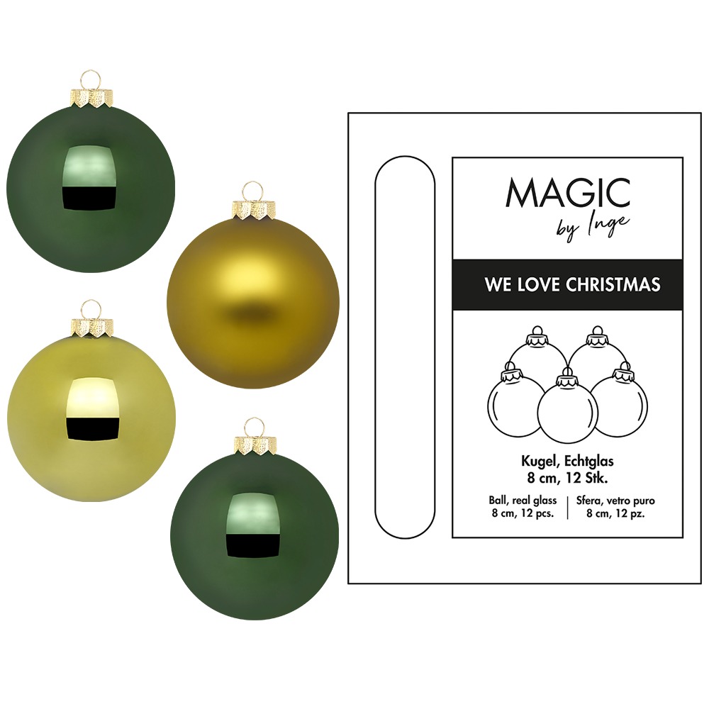 Weihnachtskugel Glas A Hush of Moos