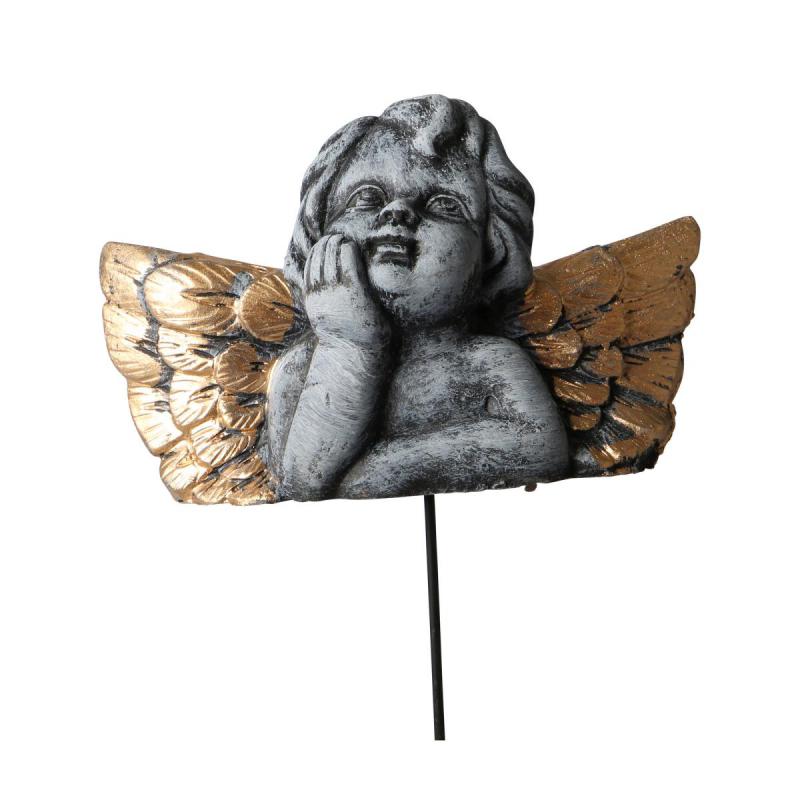 Zement-Engel am Stick