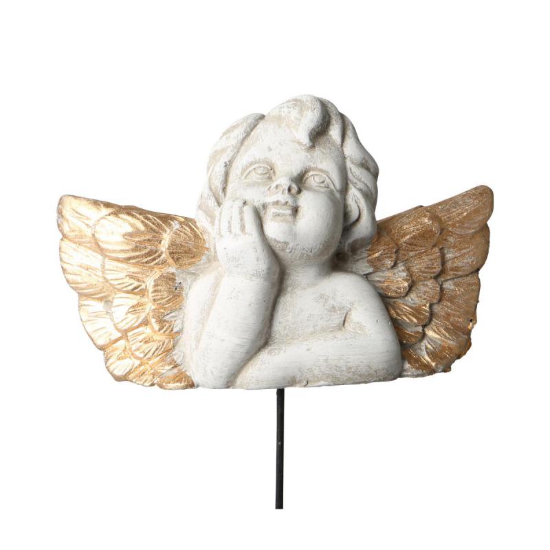 Zement-Engel am Stick