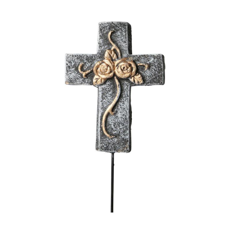 Zement-Kreuz am Stick