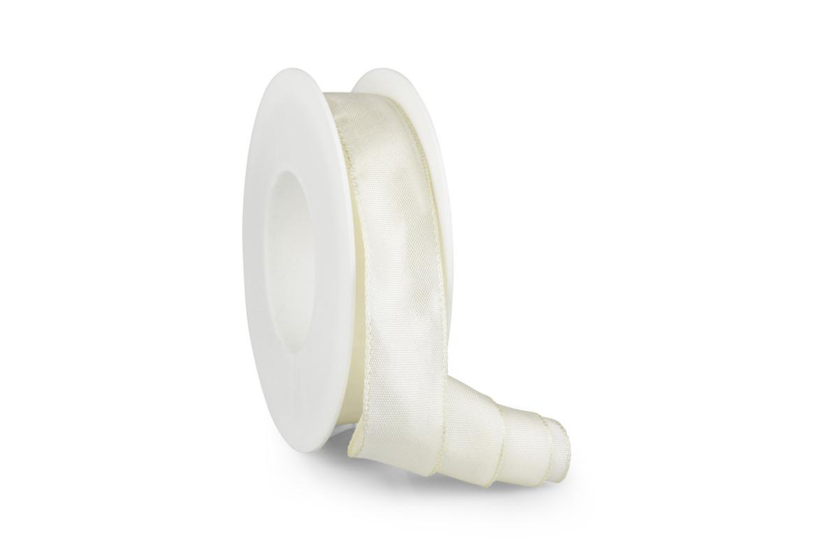 Band mit Drahtkante creme
